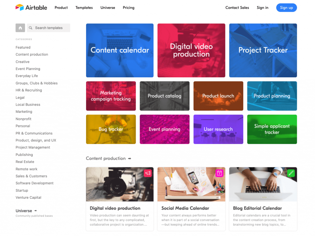 Airtable Templates