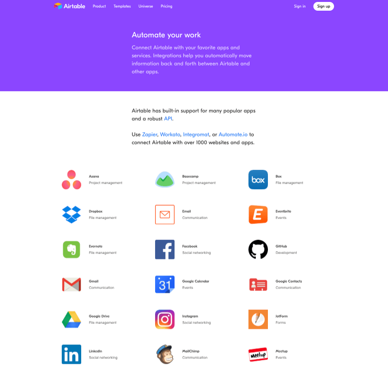Integrate With Your Favorite Apps