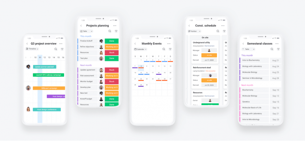 Mobile App monday.com