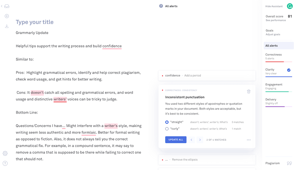 grammarly screenshot Grammarly