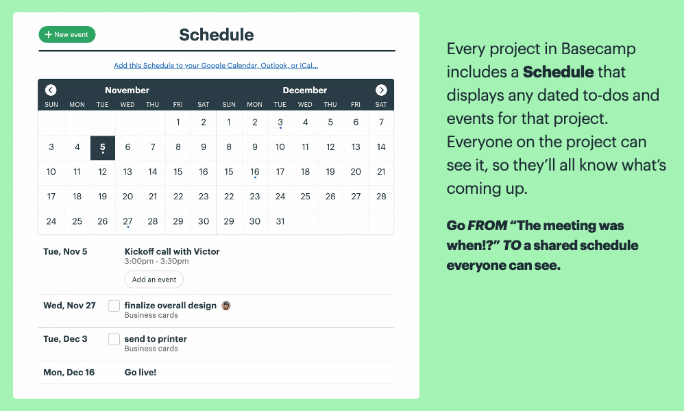 Project Schedule