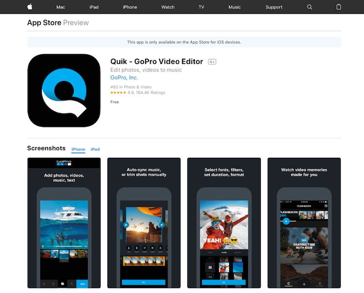 Quik-GoPro-Video-Editor