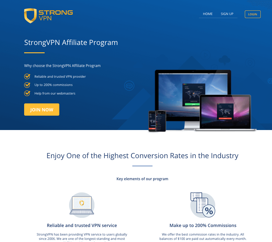 StrongVPN Affiliate Program
