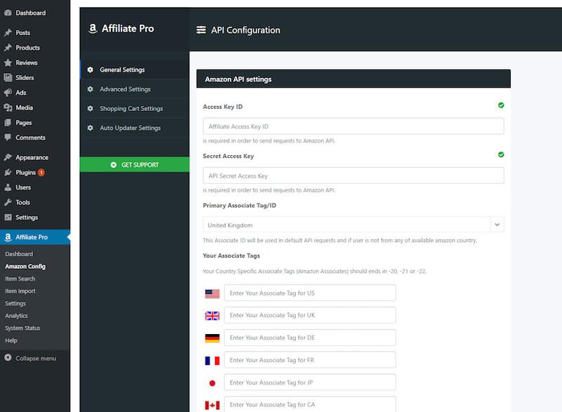 AAPro-Settings-Page