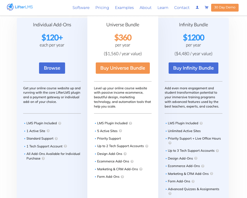 LifterLMS Pricing LifterLMS Pricing