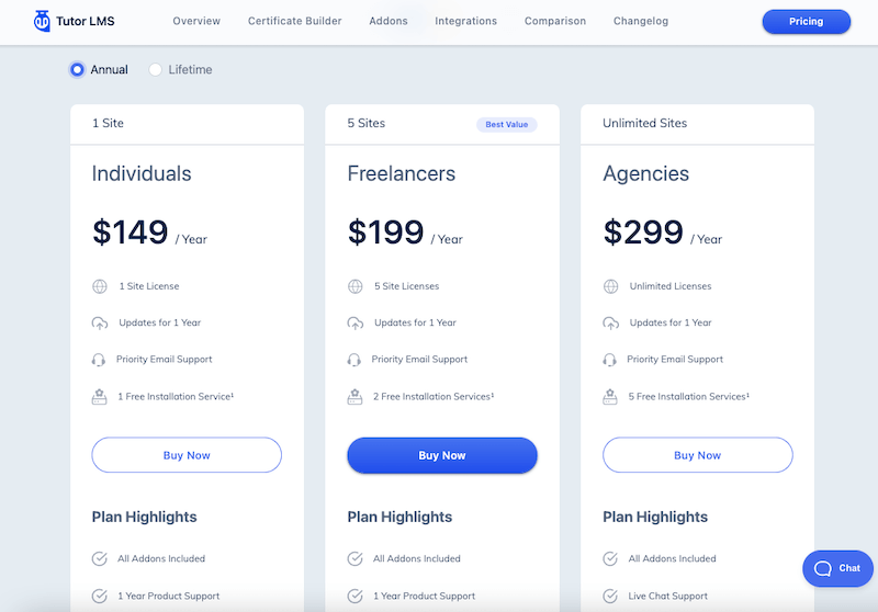 Tutor LMS plugin Pricing Tutor LMS plugin Pricing