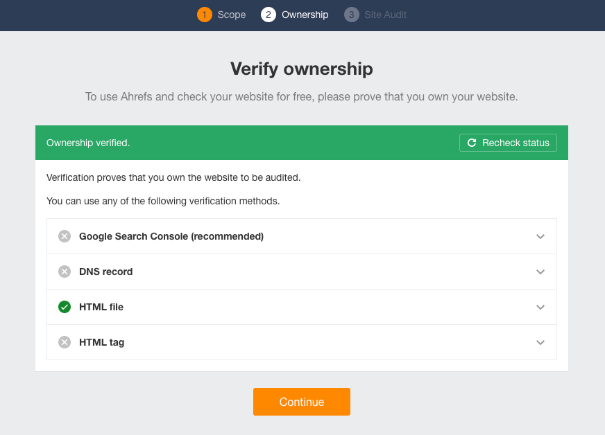 Verify-ownership