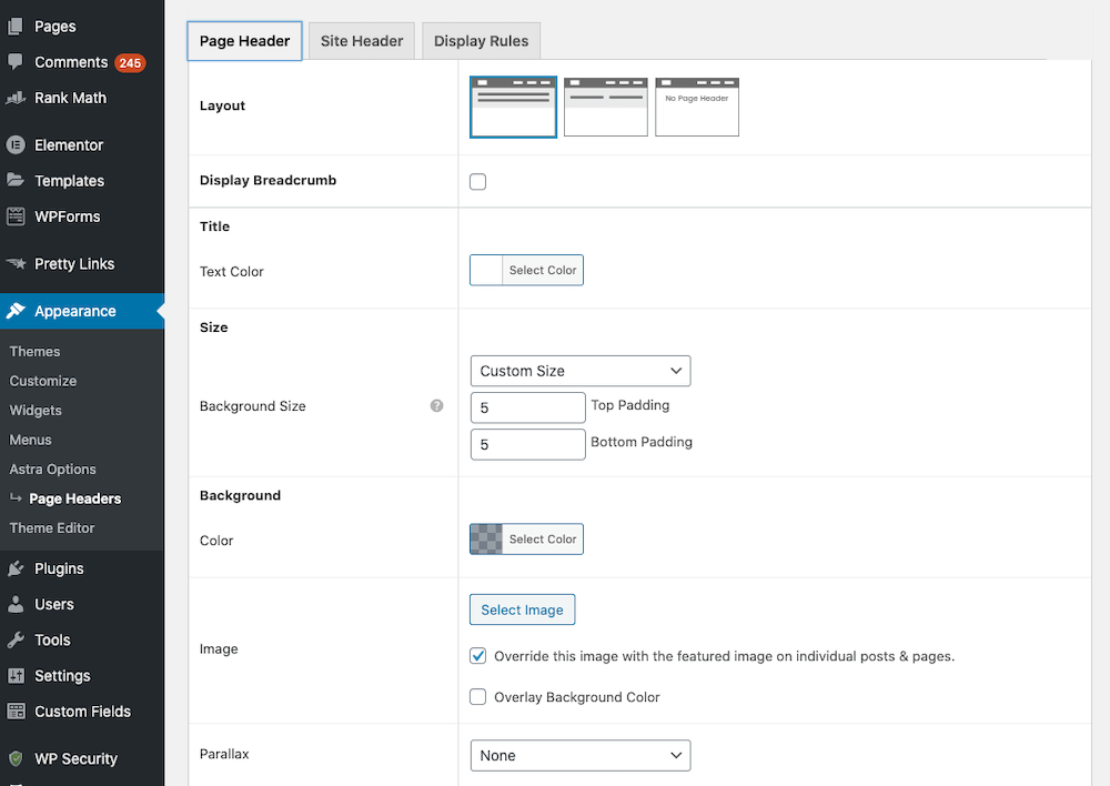 Astra-Header-Design