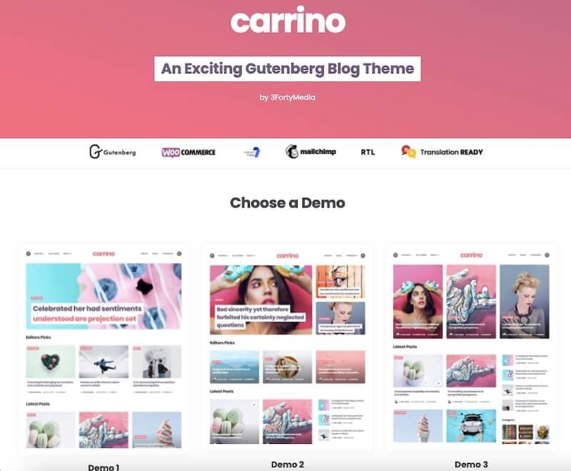 Carrino Theme