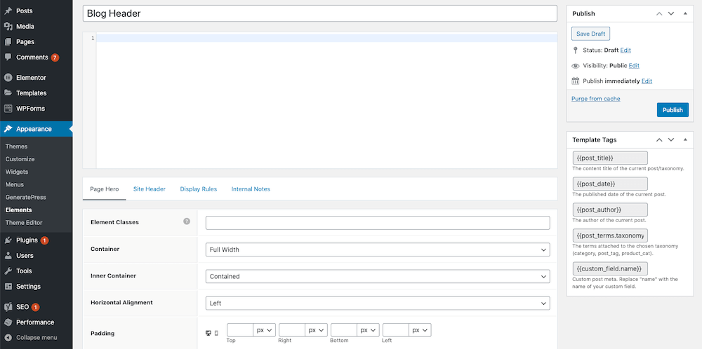GeneratePress-Header-Element