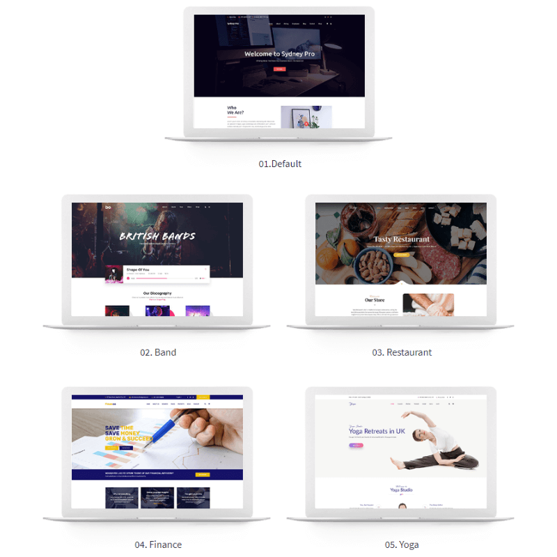 Sydney-Page-Templates