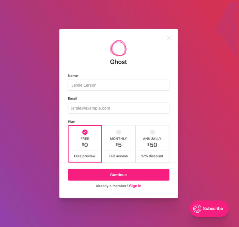Create Subscription Packages