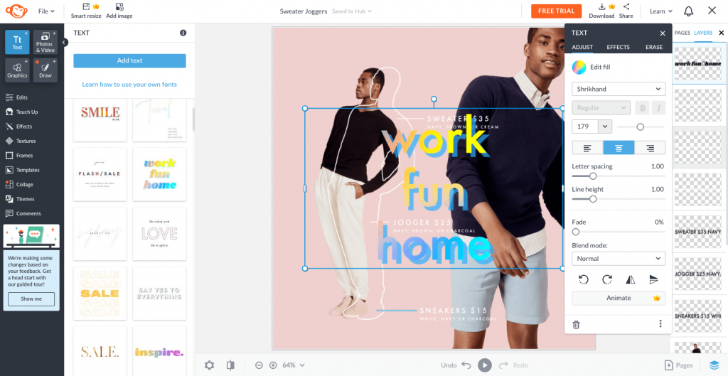 PicMonkey Text Block