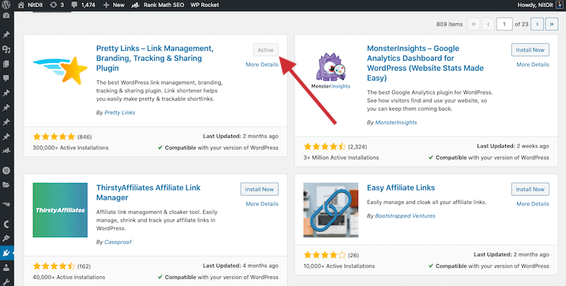 Pretty Links Plugin