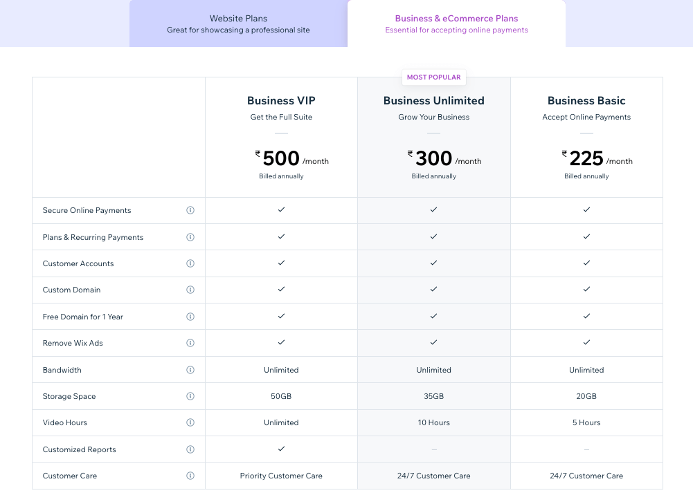 Wix eCommerce Site