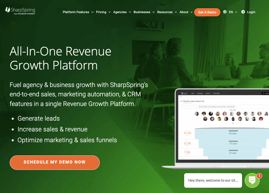 SharpSpring Landing Page Builder