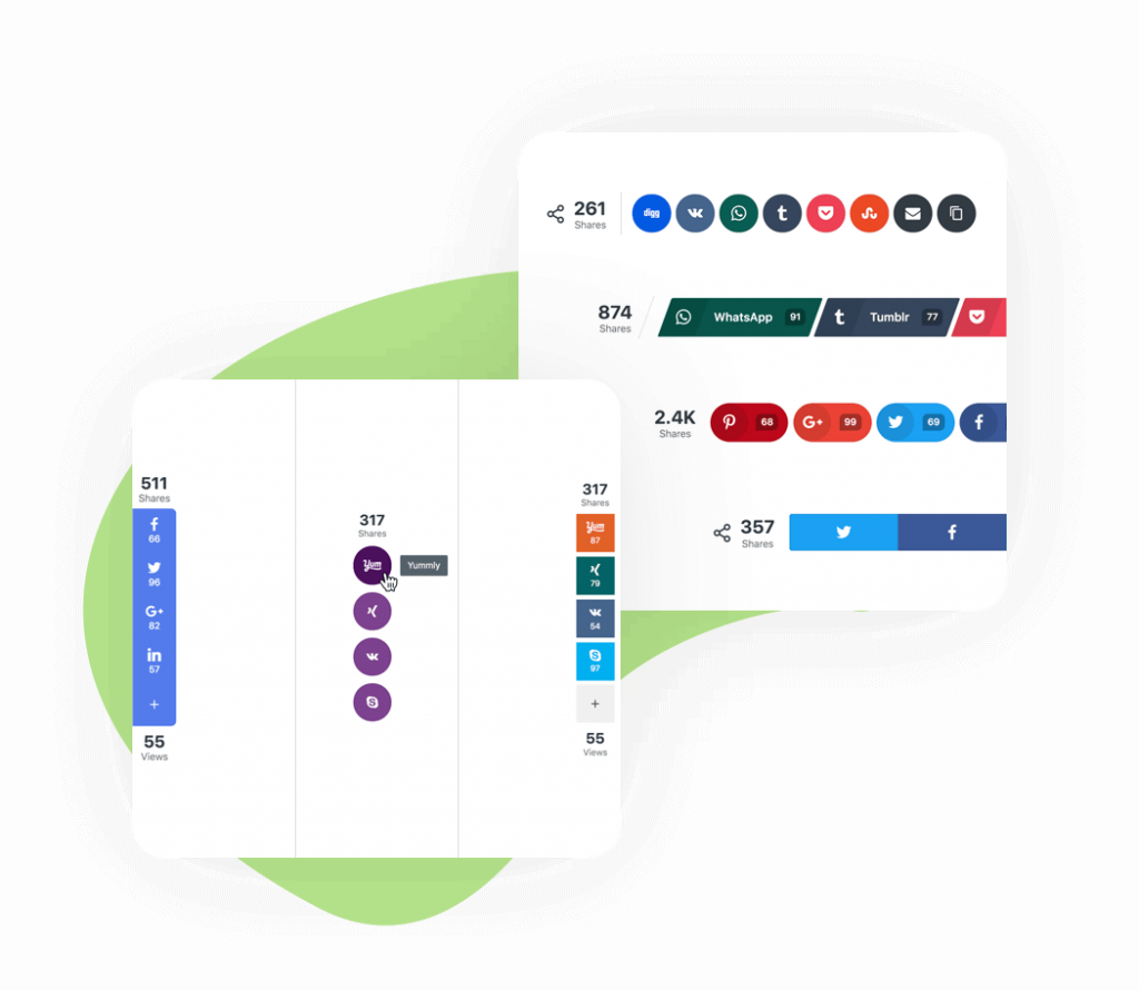 Total Share Counters Social Snap