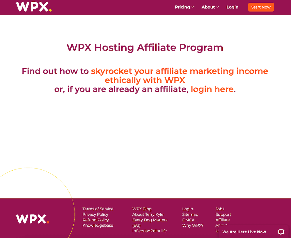 WPX Hosting Affiliate Program