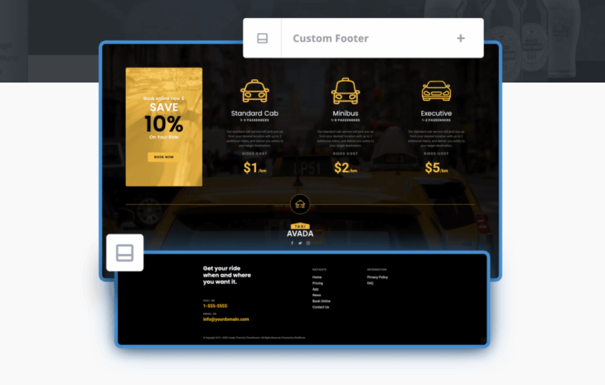Avada Footer Builder
