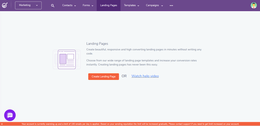 EngageBay Landing Page