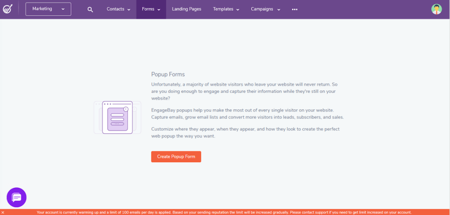 EngageBay Popup Forms