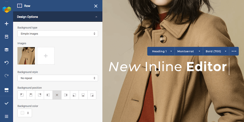 Visual Composer drag-and-drop Builder