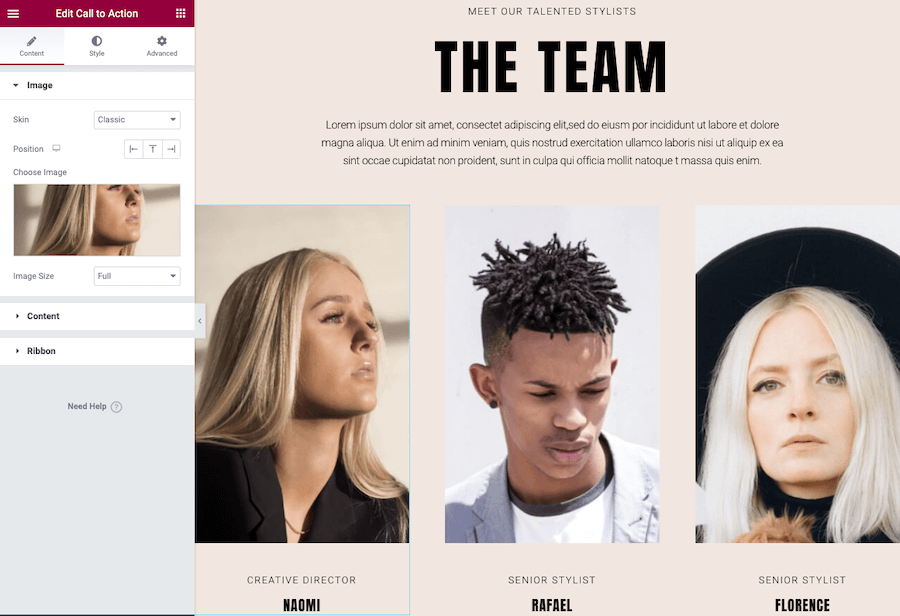 Elementor Image Editing