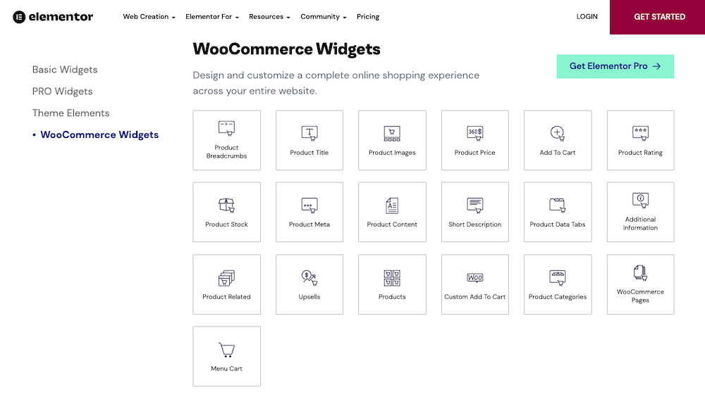 Elementor WooCommerce Elements