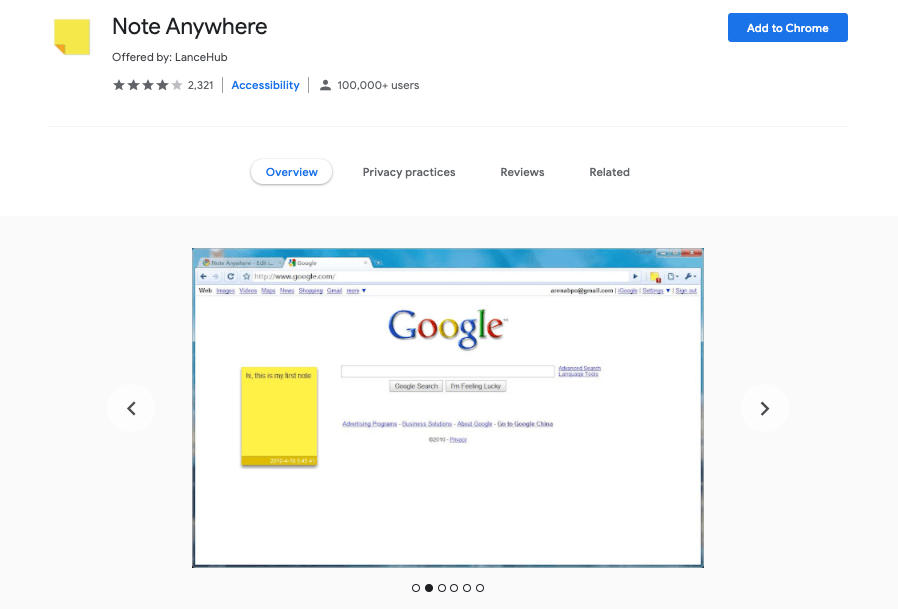 Note Anywhere