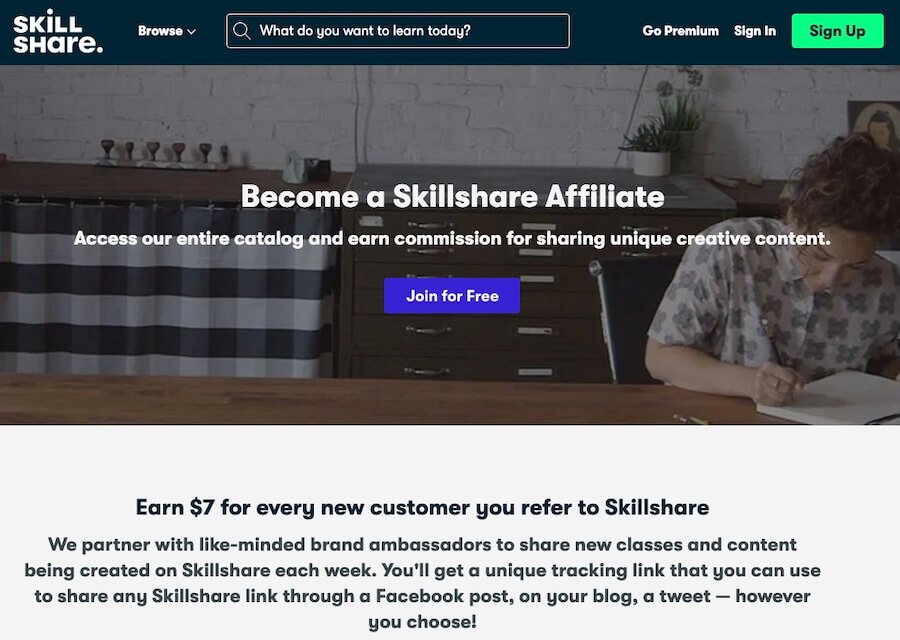 Skillshare Affiliate Program