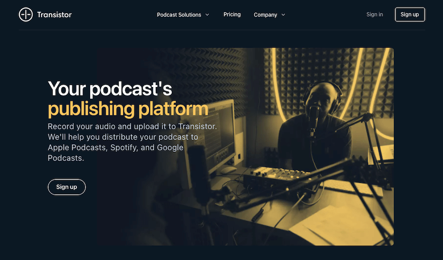 Transistor Podcast Hosting Transistor Podcast Hosting