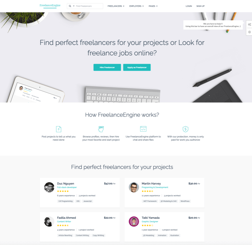 FreelanceEngine Theme