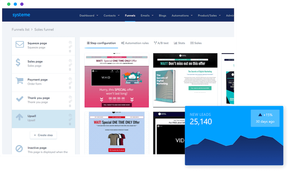 Systeme.io Sales Funnels