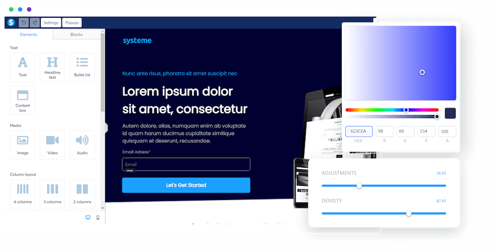 Systeme.io email marketing module