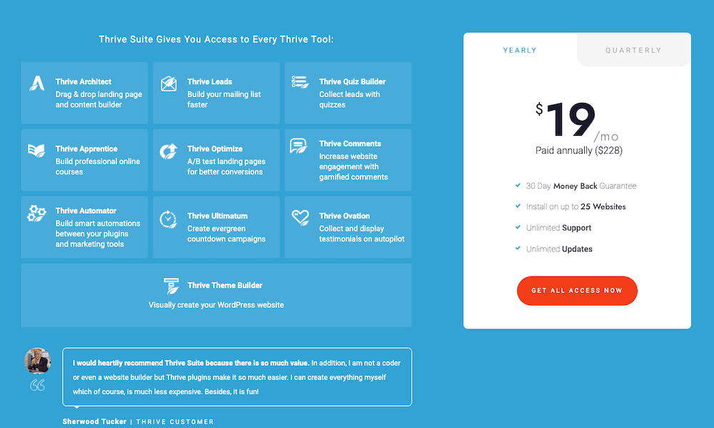 Thrive Theme Builder Pricing