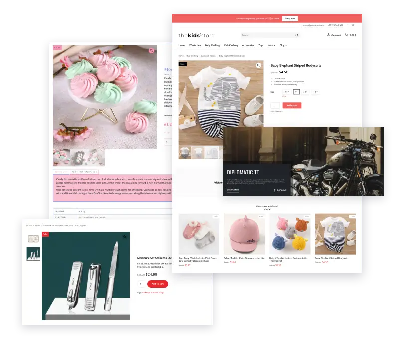 Newspaper Product Page Designs