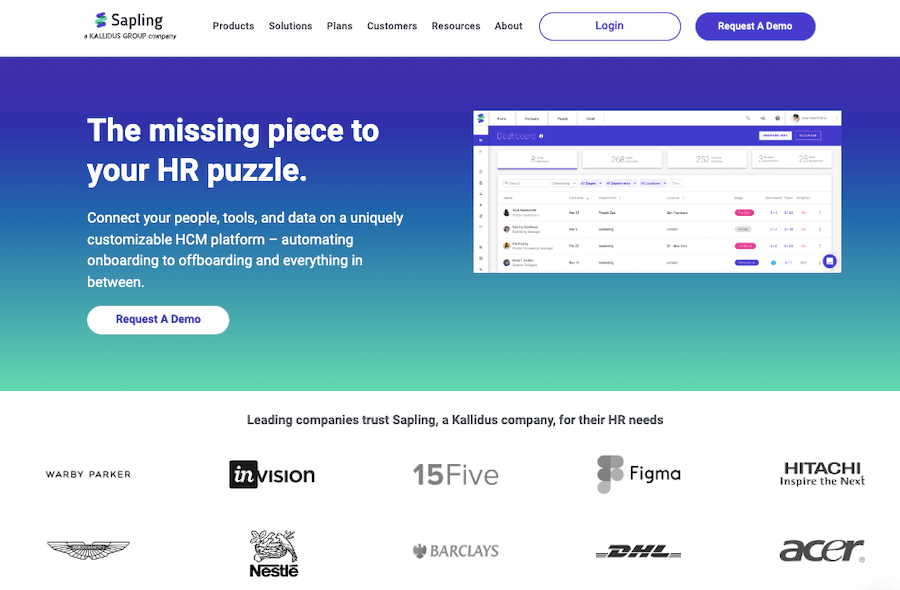 Sapling HR Solution Sapling HR Solution