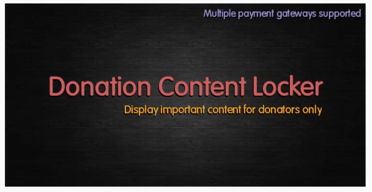 Donation-Content-Locker