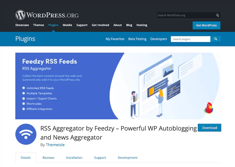 RSS-Aggregator-by-Feedzy