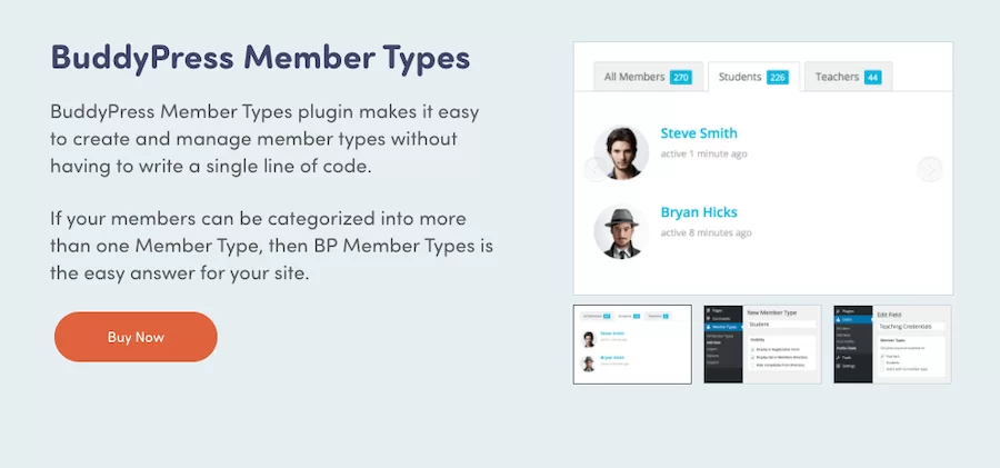 BuddyPress Member Types