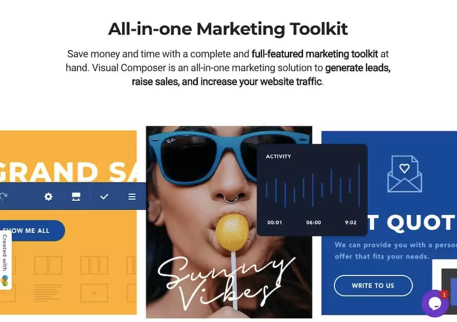 All-in-one Marketing Toolkit Visual Composer