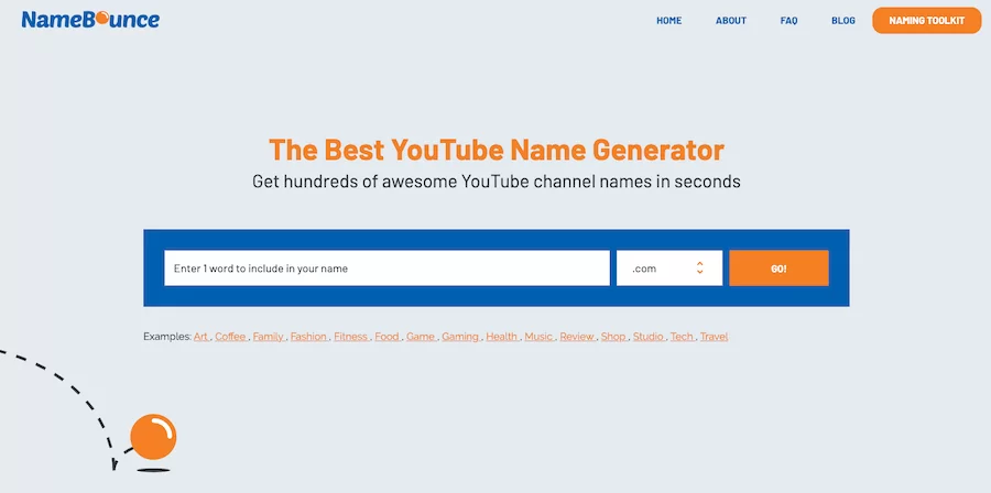 Namebounce YouTube Name Generator
