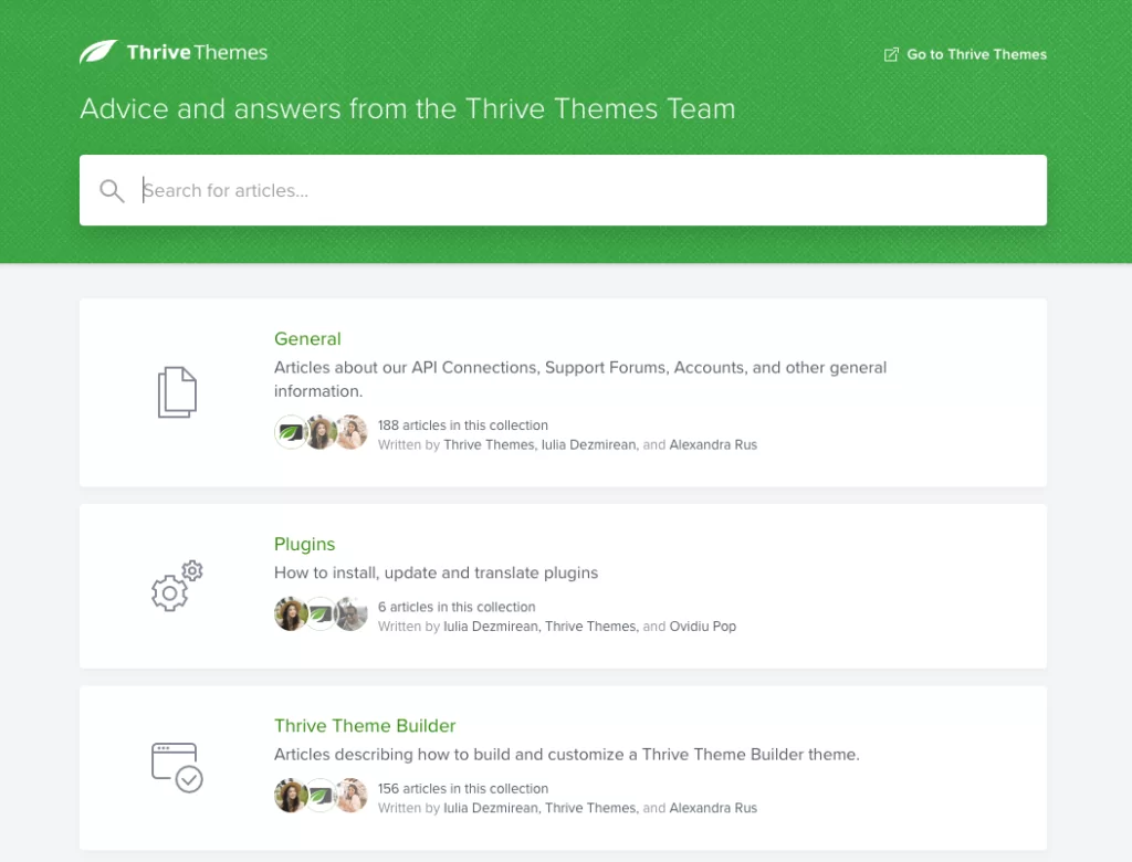 Thrive Themes Support