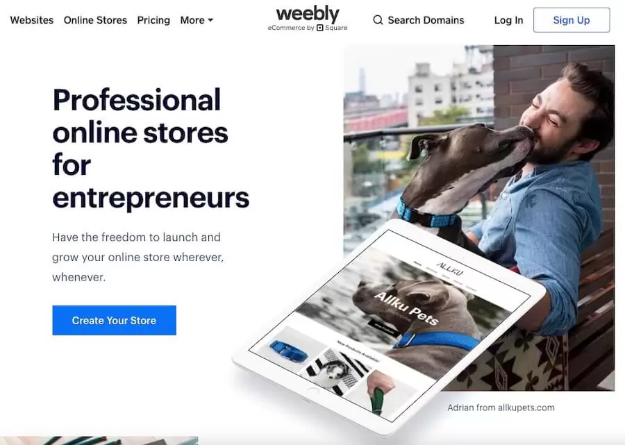 Weebly for eCommerce Site